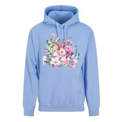 Easter Bunny Spring Flower Unisex Surf Hoodie