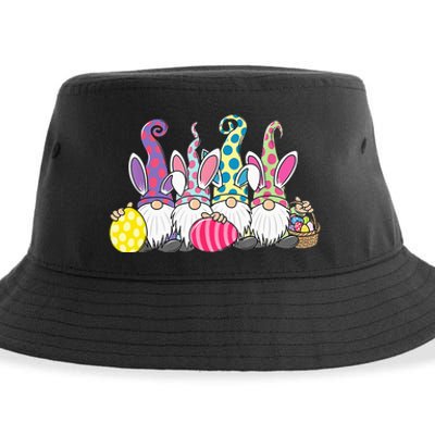 Easter Bunny Spring Cute Gnome Easter Egg Hunting And Basket Sustainable Bucket Hat