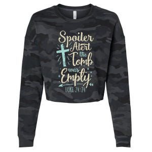 Easter Basket Stuffers Spoiler Alert Tomb Was Empty Cropped Pullover Crew