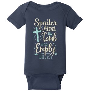 Easter Basket Stuffers Spoiler Alert Tomb Was Empty Baby Bodysuit