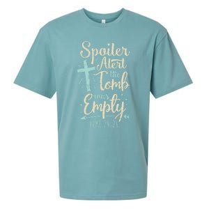 Easter Basket Stuffers Spoiler Alert Tomb Was Empty Sueded Cloud Jersey T-Shirt