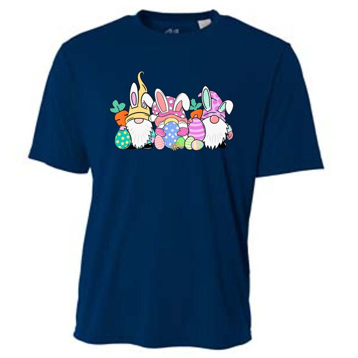 Easter Bunny Spring Gnome Easter Egg Hunting And Basket Gift Cooling Performance Crew T-Shirt