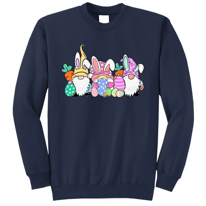 Easter Bunny Spring Gnome Easter Egg Hunting And Basket Gift Sweatshirt