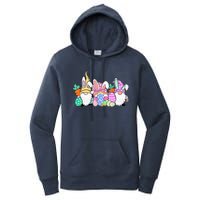 Easter Bunny Spring Gnome Easter Egg Hunting And Basket Gift Women's Pullover Hoodie