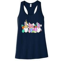 Easter Bunny Spring Gnome Easter Egg Hunting And Basket Gift Women's Racerback Tank