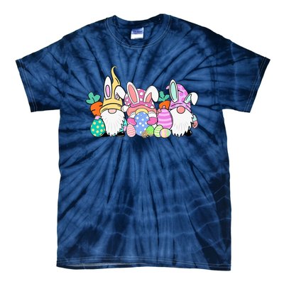 Easter Bunny Spring Gnome Easter Egg Hunting And Basket Gift Tie-Dye T-Shirt