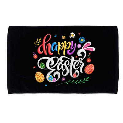 Easter Bunny Spring Hunt Eggs Rabbit Happy Easter Day Outfit Microfiber Hand Towel