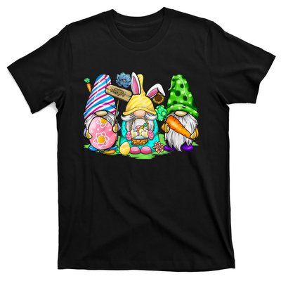 Easter Bunny Spring Gnome Easter Egg Hunting And Basket Gift T-Shirt