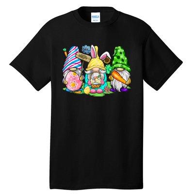 Easter Bunny Spring Gnome Easter Egg Hunting And Basket Gift Tall T-Shirt