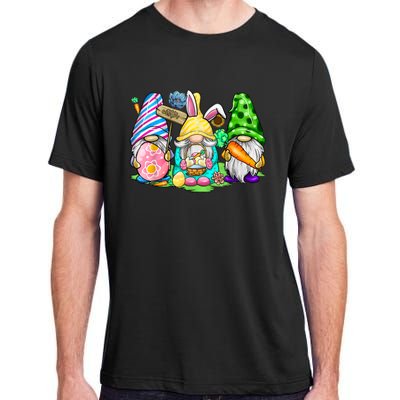 Easter Bunny Spring Gnome Easter Egg Hunting And Basket Gift Adult ChromaSoft Performance T-Shirt