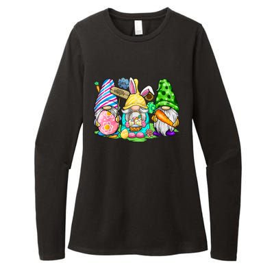 Easter Bunny Spring Gnome Easter Egg Hunting And Basket Gift Womens CVC Long Sleeve Shirt