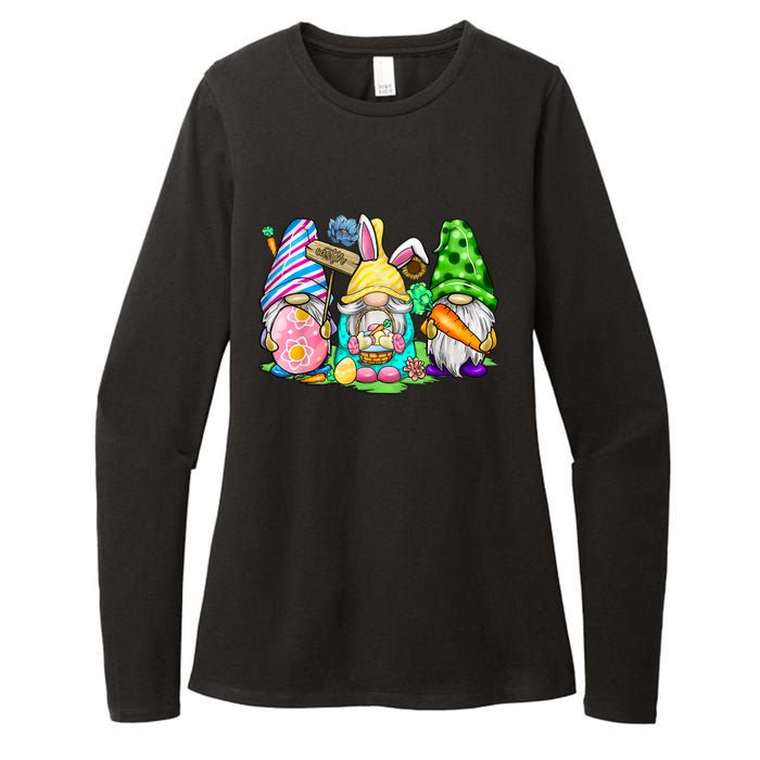 Easter Bunny Spring Gnome Easter Egg Hunting And Basket Gift Womens CVC Long Sleeve Shirt