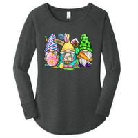 Easter Bunny Spring Gnome Easter Egg Hunting And Basket Gift Women's Perfect Tri Tunic Long Sleeve Shirt