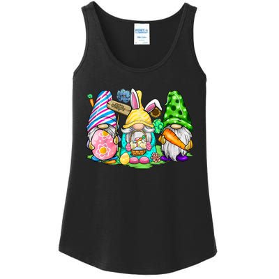 Easter Bunny Spring Gnome Easter Egg Hunting And Basket Gift Ladies Essential Tank