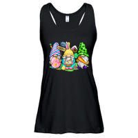 Easter Bunny Spring Gnome Easter Egg Hunting And Basket Gift Ladies Essential Flowy Tank