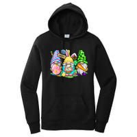 Easter Bunny Spring Gnome Easter Egg Hunting And Basket Gift Women's Pullover Hoodie