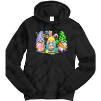 Easter Bunny Spring Gnome Easter Egg Hunting And Basket Gift Tie Dye Hoodie