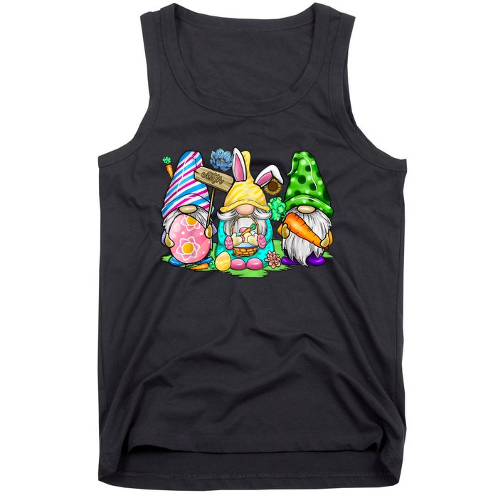 Easter Bunny Spring Gnome Easter Egg Hunting And Basket Gift Tank Top