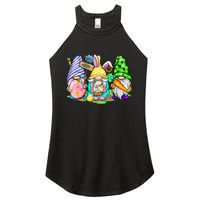 Easter Bunny Spring Gnome Easter Egg Hunting And Basket Gift Women's Perfect Tri Rocker Tank