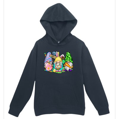 Easter Bunny Spring Gnome Easter Egg Hunting And Basket Gift Urban Pullover Hoodie