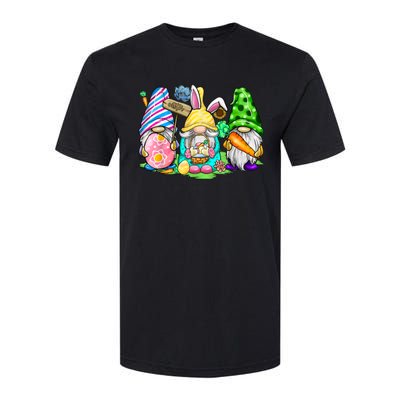 Easter Bunny Spring Gnome Easter Egg Hunting And Basket Gift Softstyle CVC T-Shirt