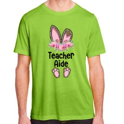 Easter Bunny School Teacher Leopard Teacher Aide Easter Gift Adult ChromaSoft Performance T-Shirt