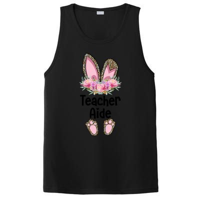 Easter Bunny School Teacher Leopard Teacher Aide Easter Gift PosiCharge Competitor Tank