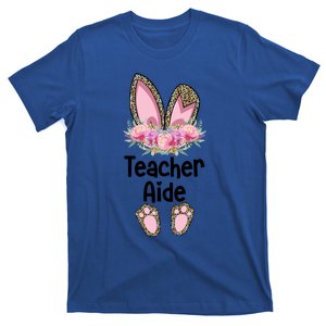 Easter Bunny School Teacher Leopard Teacher Aide Easter Gift T-Shirt