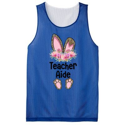 Easter Bunny School Teacher Leopard Teacher Aide Easter Gift Mesh Reversible Basketball Jersey Tank