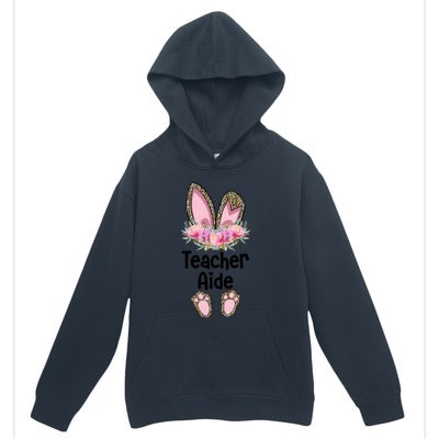 Easter Bunny School Teacher Leopard Teacher Aide Easter Gift Urban Pullover Hoodie