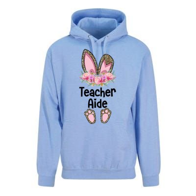 Easter Bunny School Teacher Leopard Teacher Aide Easter Gift Unisex Surf Hoodie