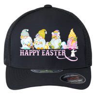 Easter Bunny Spring Gnome Easter Egg Hunting And Basket Flexfit Unipanel Trucker Cap