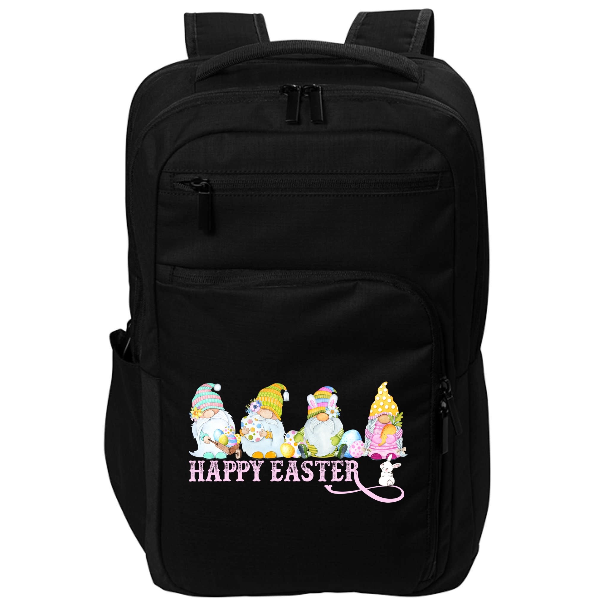 Easter Bunny Spring Gnome Easter Egg Hunting And Basket Impact Tech Backpack