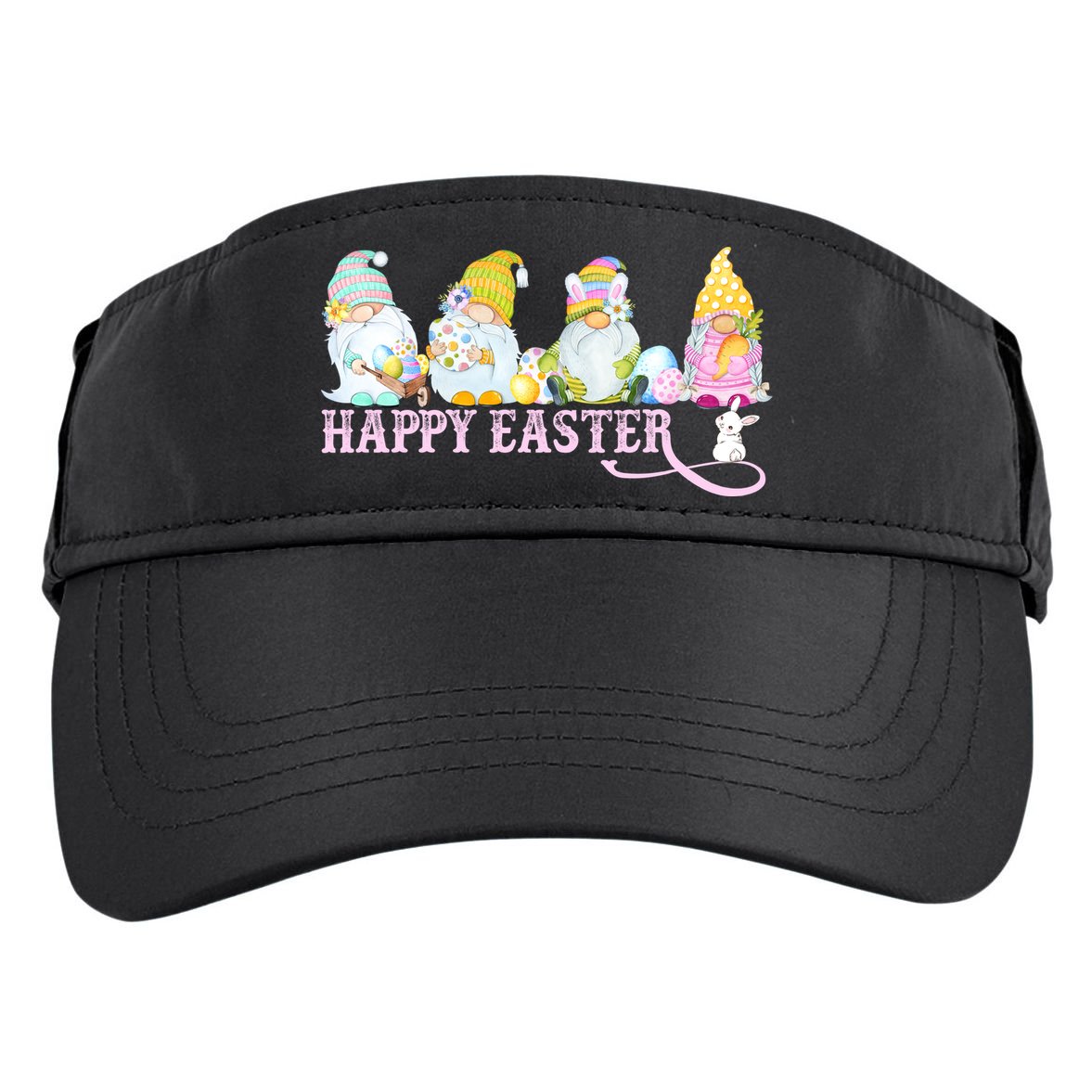 Easter Bunny Spring Gnome Easter Egg Hunting And Basket Adult Drive Performance Visor