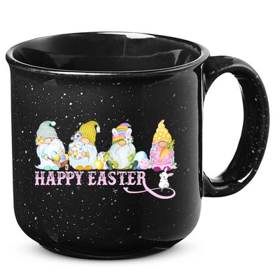 Easter Bunny Spring Gnome Easter Egg Hunting And Basket 15oz Campfire Ceramic Mug