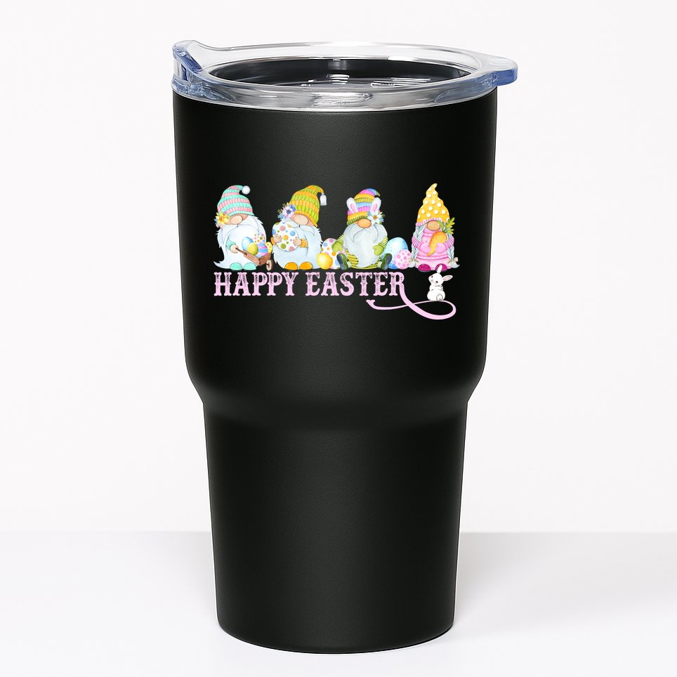 Easter Bunny Spring Gnome Easter Egg Hunting And Basket Tumbler