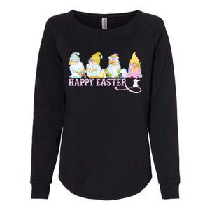 Easter Bunny Spring Gnome Easter Egg Hunting And Basket Womens California Wash Sweatshirt