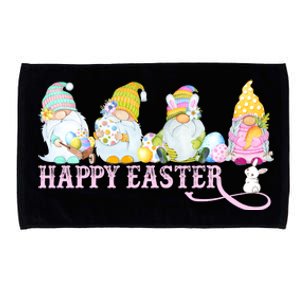 Easter Bunny Spring Gnome Easter Egg Hunting And Basket Microfiber Hand Towel