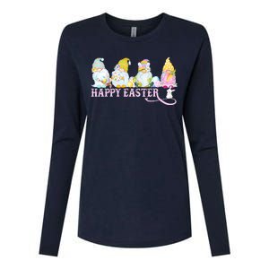 Easter Bunny Spring Gnome Easter Egg Hunting And Basket Womens Cotton Relaxed Long Sleeve T-Shirt