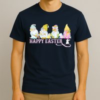 Easter Bunny Spring Gnome Easter Egg Hunting And Basket T-Shirt