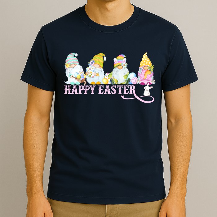Easter Bunny Spring Gnome Easter Egg Hunting And Basket T-Shirt