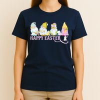 Easter Bunny Spring Gnome Easter Egg Hunting And Basket T-Shirt