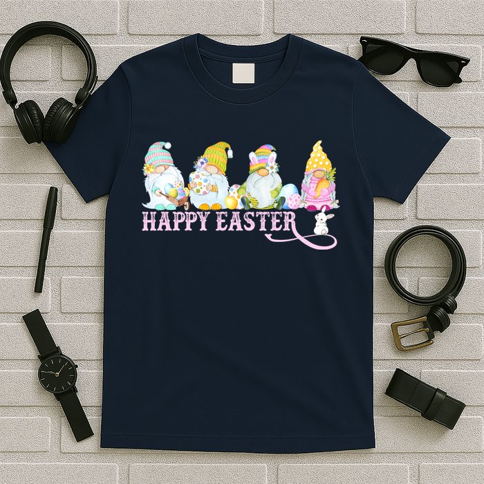 Easter Bunny Spring Gnome Easter Egg Hunting And Basket T-Shirt