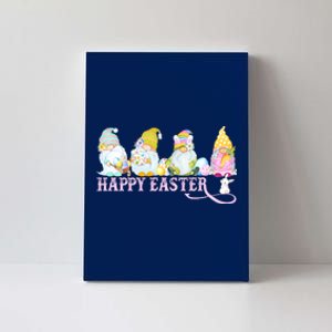 Easter Bunny Spring Gnome Easter Egg Hunting And Basket Canvas