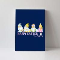 Easter Bunny Spring Gnome Easter Egg Hunting And Basket Canvas