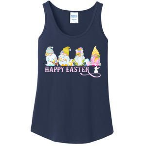 Easter Bunny Spring Gnome Easter Egg Hunting And Basket Ladies Essential Tank