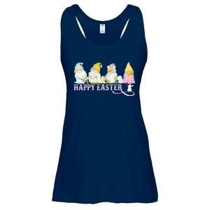 Easter Bunny Spring Gnome Easter Egg Hunting And Basket Ladies Essential Flowy Tank