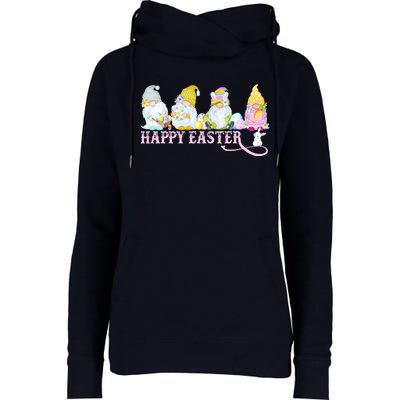 Easter Bunny Spring Gnome Easter Egg Hunting And Basket Womens Funnel Neck Pullover Hood