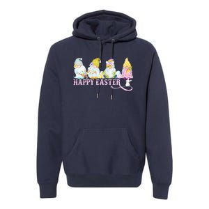 Easter Bunny Spring Gnome Easter Egg Hunting And Basket Premium Hoodie