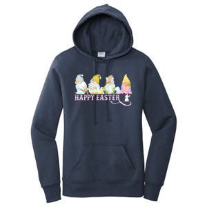 Easter Bunny Spring Gnome Easter Egg Hunting And Basket Women's Pullover Hoodie